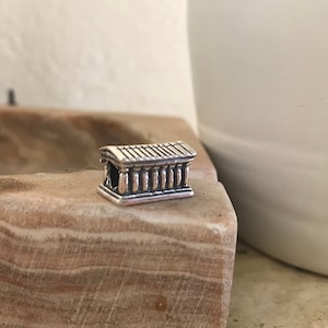 Acropolis Pandora Bead, Bracelet, Ancient Greece Monument, Silver Symbol, Athens Charm, Travel Pandora Charm, Perfect Gift for Her, DHL Mail