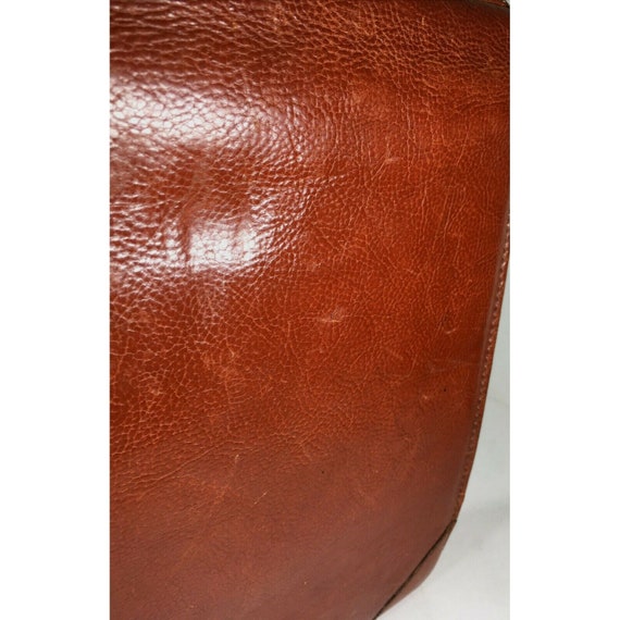 Marforio Vintage Brown Leather Briefcase - Distre… - image 10