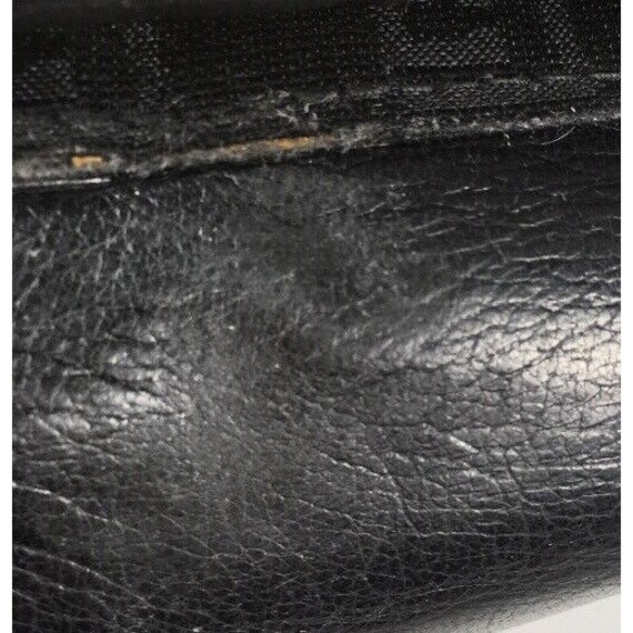 Carlotta Vintage Black Leather Shoulder Bag Chain… - image 8