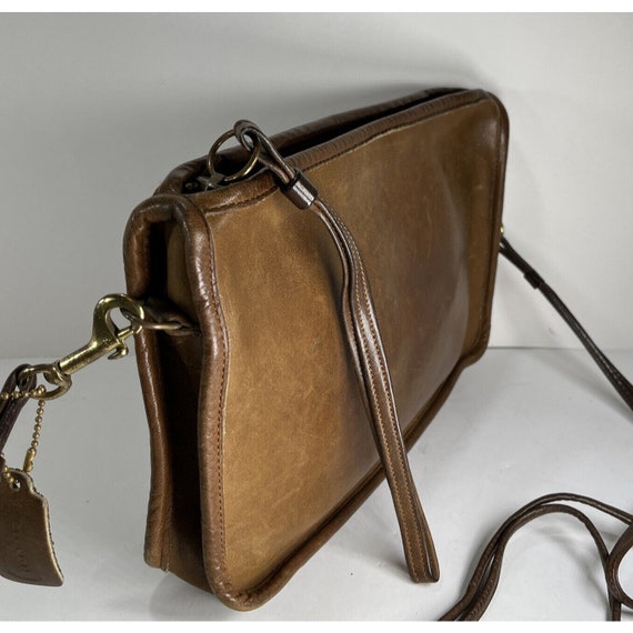 Coach Bonnie Cashin Vintage Small Brown Leather … - image 4