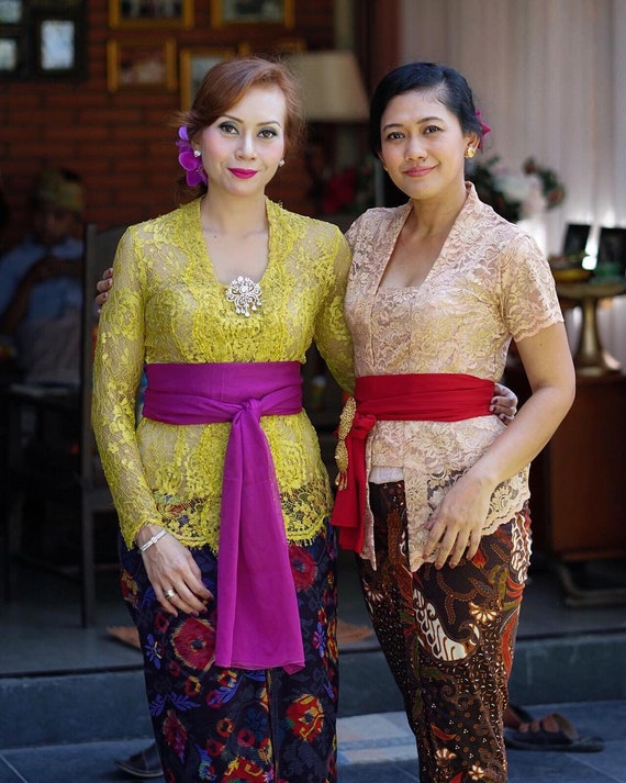 Vintage Kebaya Traditionele Balinese Lace - Etsy Nederland