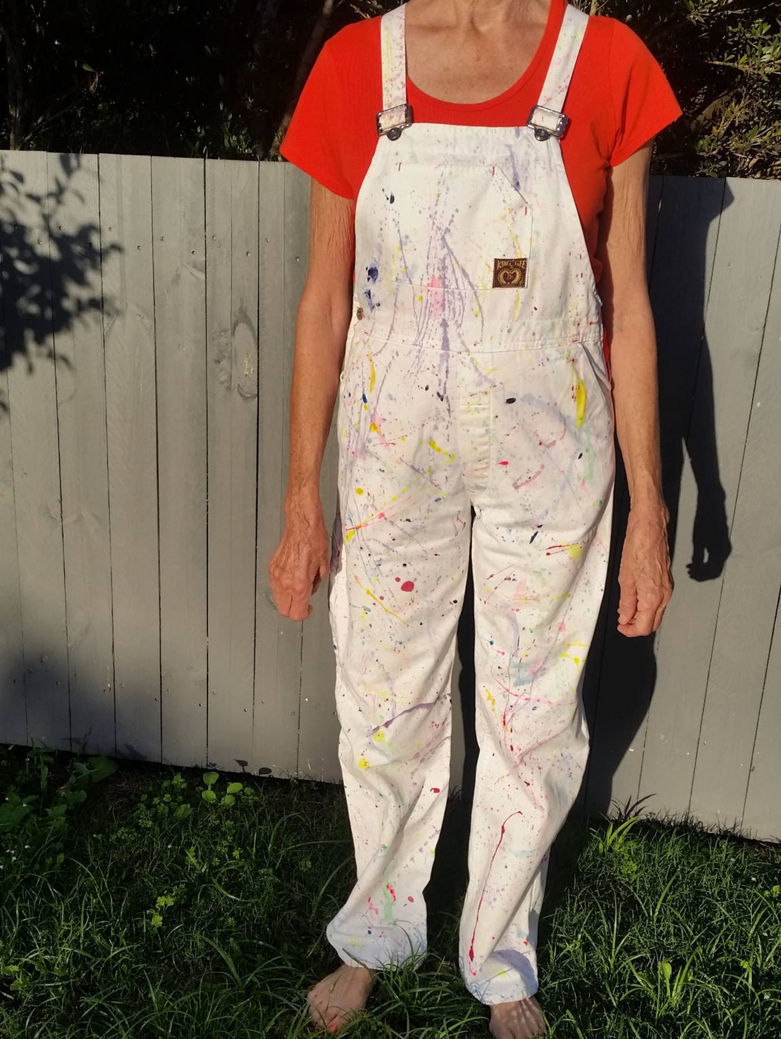 Handpainted King Gee Overalls Jumpsuit Etsy
