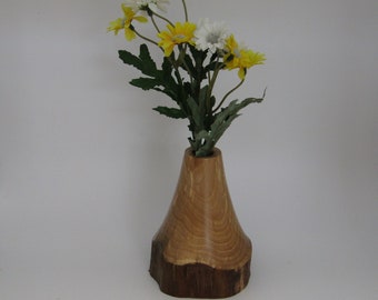 Bud vase with natural edge