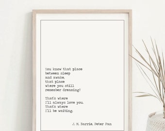 J M Barrie Quote You Ll Enjoy Etsy