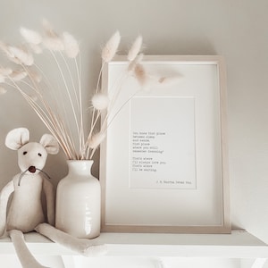 Peter Pan Print, J. M Barrie Quote