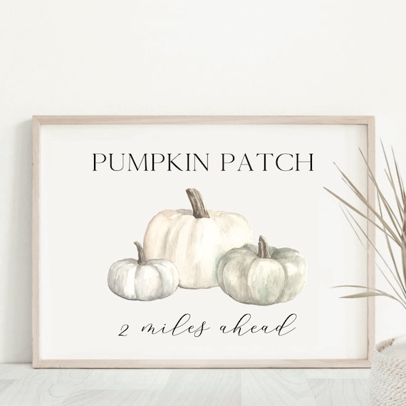 Pumpkin Patch Print, Autumn Decor