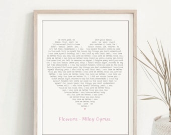 Testo della canzone Flowers, Miley Cyrus Stampa