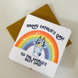 Tarjeta del Día del Padre de Bluey