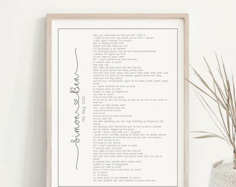 First Dance Wedding Song Print