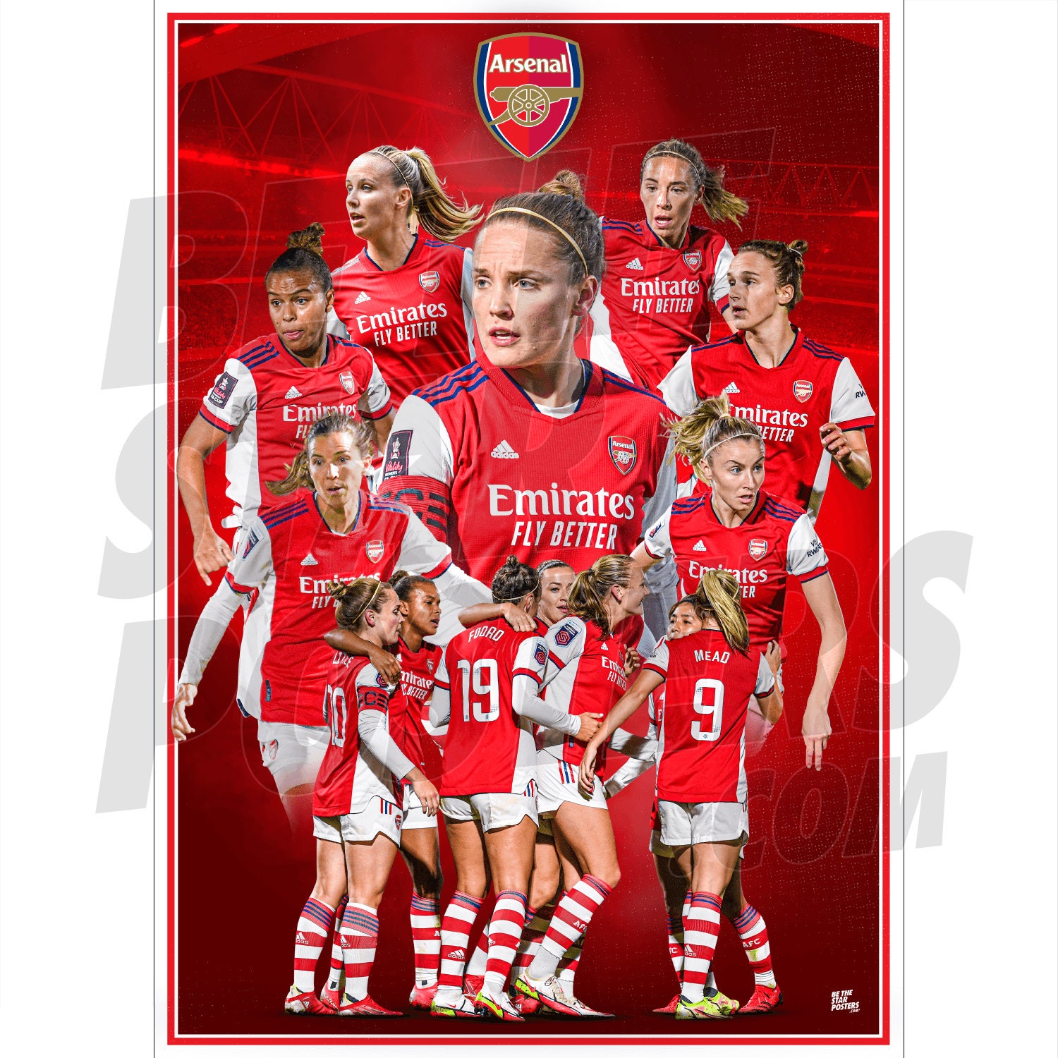 FC Squad Montage 21/22 Poster Officially Etsy