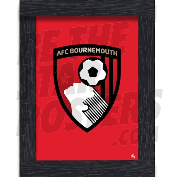 AFC Bournemouth Crest Poster Officially Licensed Product A4 A3