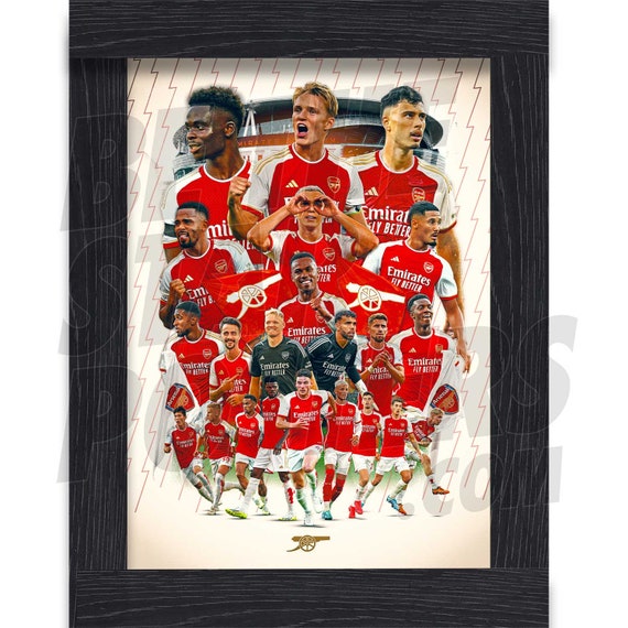 Arsenal FC Player Squad 23/24 Montage Poster - Officially