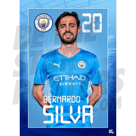 D.Silva El Mago Man City FC Poster A2/A3