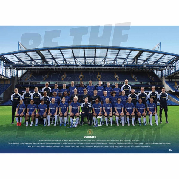 Chelsea FC’s Women’s 23/24 Squad Poster - Officially Licensed Product A4/ A3 / A2