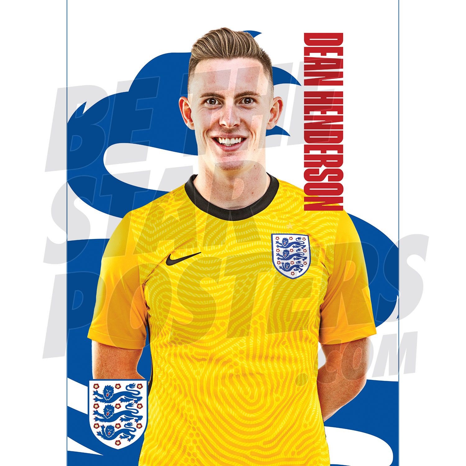 England Men's Football Team Dean Henderson 21/22 Headshot