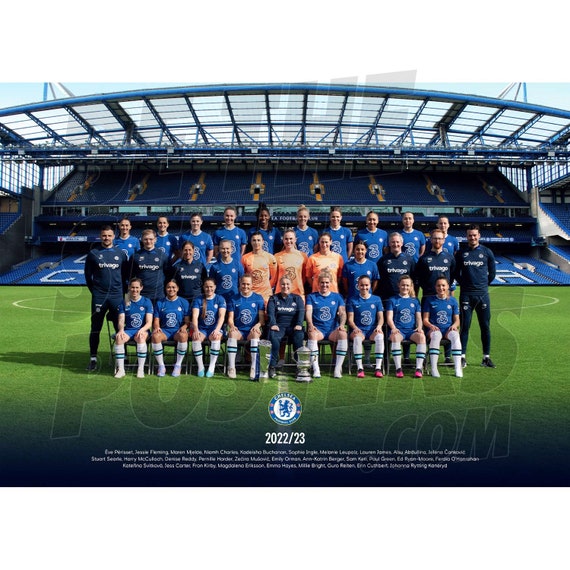 Chelsea Women's FC 22/23 Squad Poster Officially Licensed Product A4 A3  A2