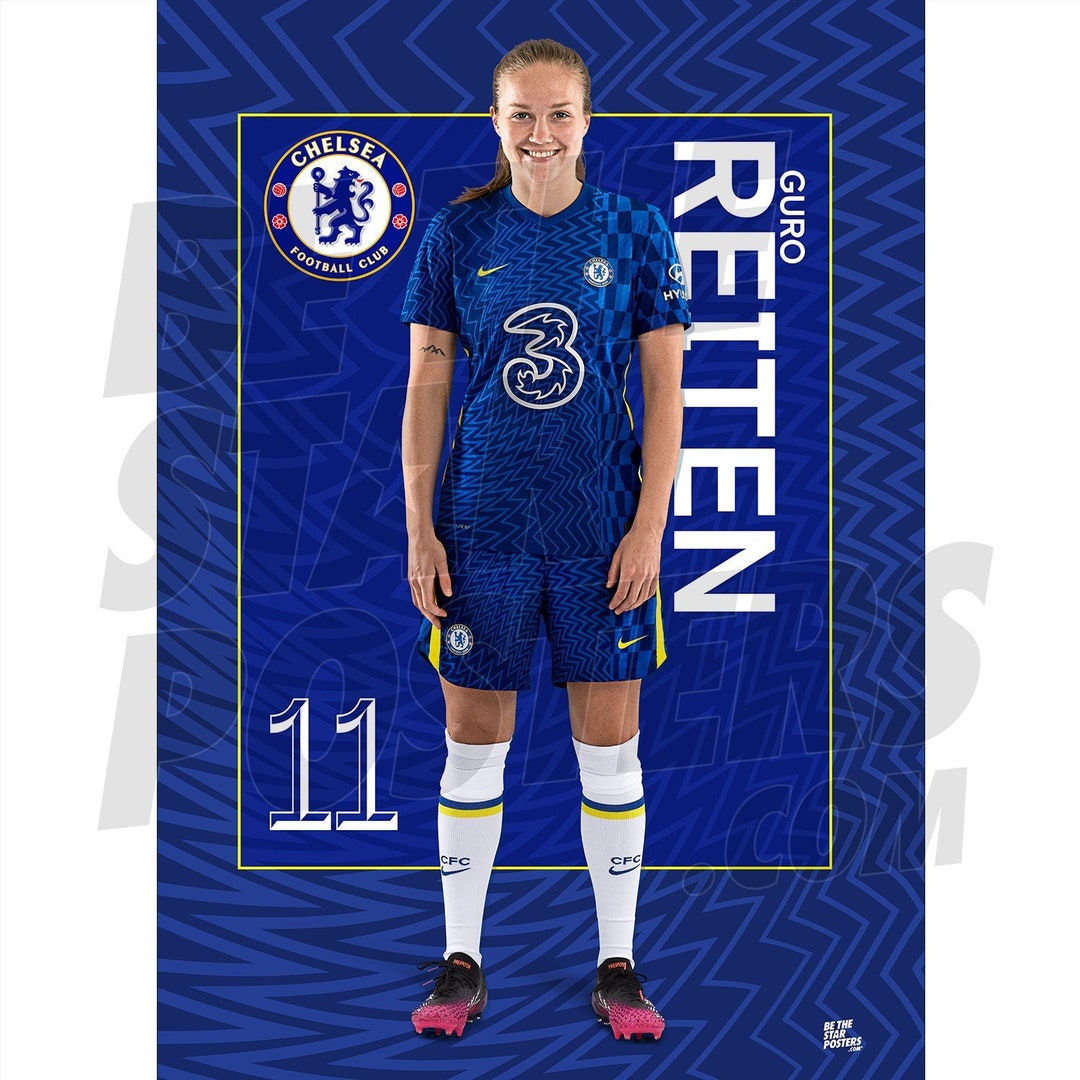 Chelsea FC Guro Reiten 21/22 Headshot Poster Officially Etsy