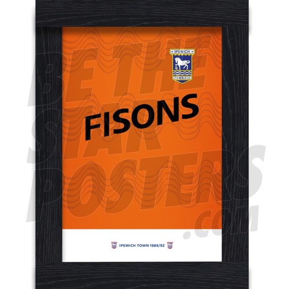 Ipswich Town FC Crest Poster Officially Licensed Product Sizes A4