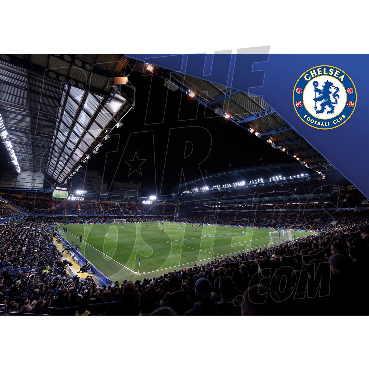 tale flugt kapok Chelsea FC Stamford Bridge Stadium Poster Officially - Etsy Denmark