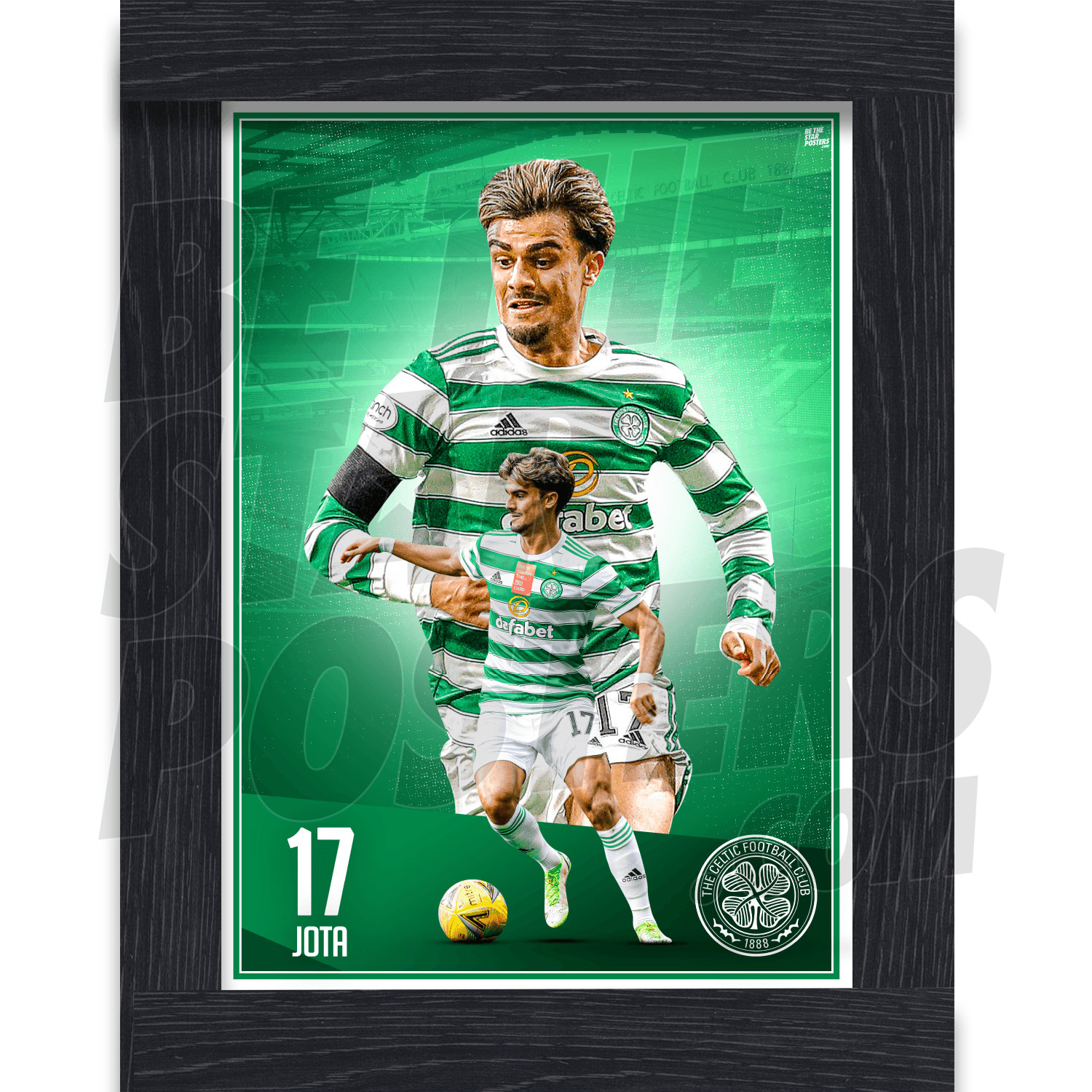 Celtic FC Player Montage 21/22 Squad Poster Officially 