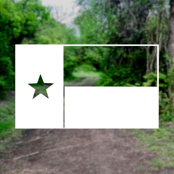 Texas State Flag TX [PICK COLOR] Vinyl Decal Sticker for Laptop/Car/Truck/Van/Window