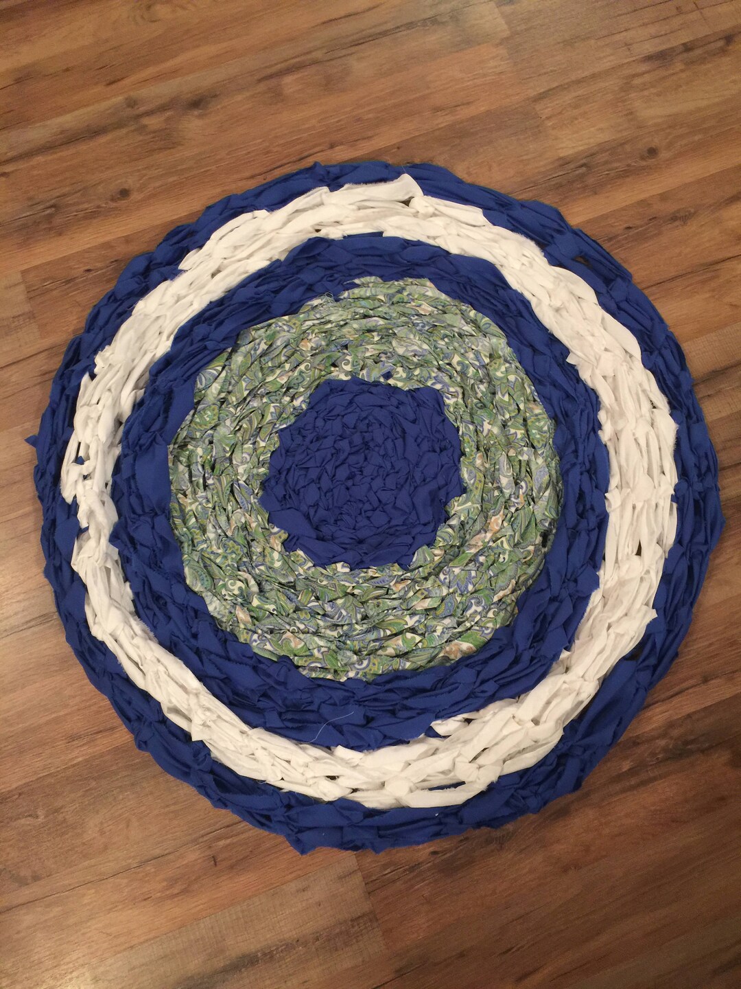 Light Blue Rag Rug Blue Rag Rug - Etsy