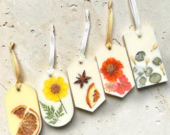 Bulk Soy Wax Sachets, Botanical Closet Freshener, Drawer Sachets, Essential Oils