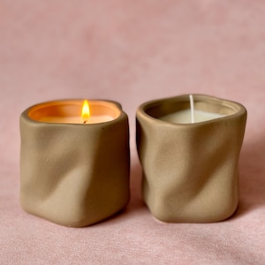 Handmade Ceramic Soy Candle: Nordic Scented Home Decor