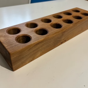 Solid wood pencil holder, Crayon holder, Adult coloring, Artist pencil organizer, Wood desk organizer, Pen box, Desk storage, Pen holder