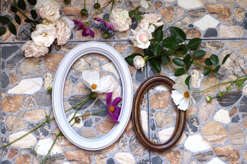 Oval Photo Picture Frame portland Wooden Photo Etsy