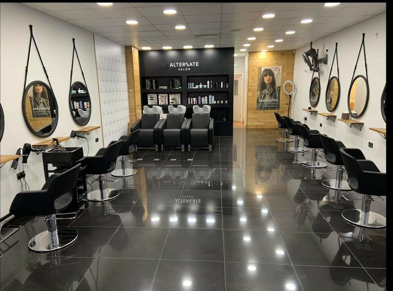 Black Round Mirror Hallway Wall Mirror Black Circle Mirror Etsy