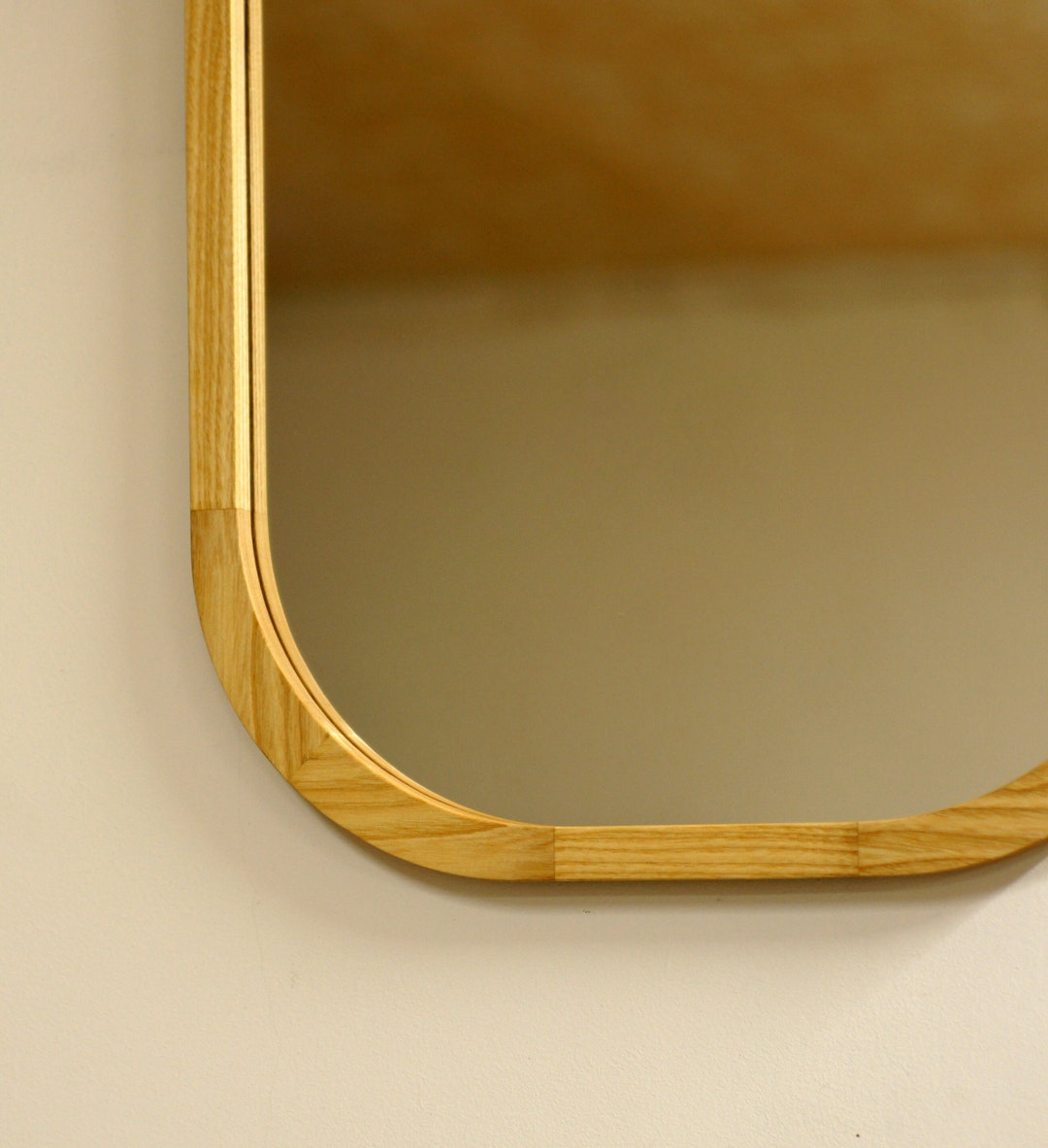 Modern Wooden Mirror Art Deco Mirror Large Wall Mirror Etsy