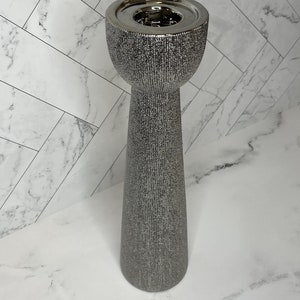 Stacy Silver Texture Vase