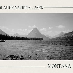 Style vintage Montana Card : photographie en noir et blanc