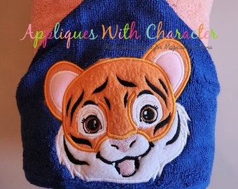Tiger Peeker Applique Design, Tiger Embroidery Designs, Machine Embroidery