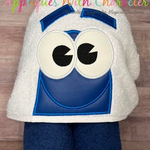 Robot Bang Peeker Applique Design