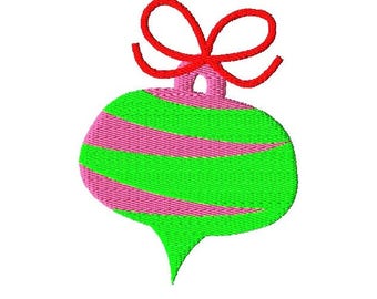 Christmas Ornament Embroidery Design, Filled Stitch Ornament Embroidery Design, Christmas Embroidery Designs, Ornament Embroidery Designs