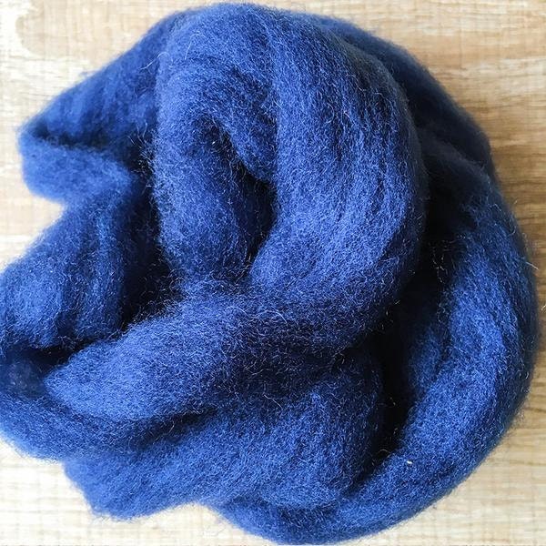 Needle felted wool felting Blue Dark Blueberry wool Roving for felting supplies short fabric easy felt[WL00031019]