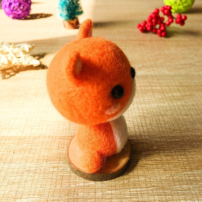 Needle Felted Cat and Fox - Needle Felting Kits