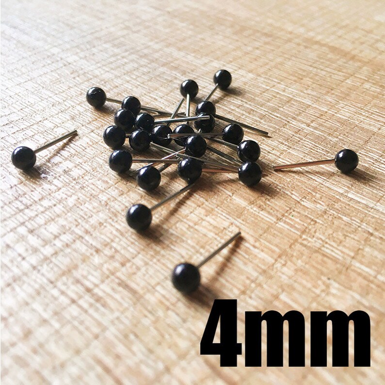 Needle Felting Bead Eyes 30 Pairs 4mm Safety Eyes Animal Eyes Etsy