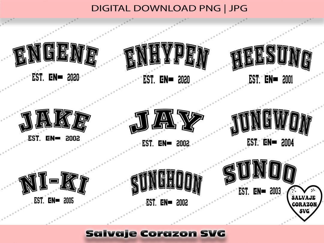ENHYPEN 全員サインTシャツ ENHYPEN 全員サインTシャツ新 デザイン