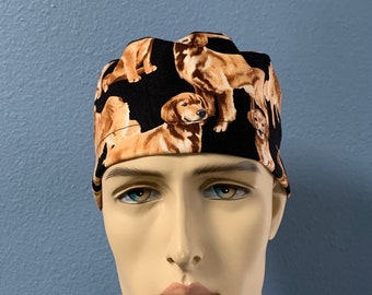 Golden Retriever - Scrub Cap Hat Men Women Custom Made Healthcare Headgear for Frontliners Doctors Nurses EMS