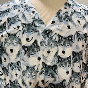 A Pack of Wolves - Custom Made Unisex Men Women Scrub Tops Nursing Uniforms