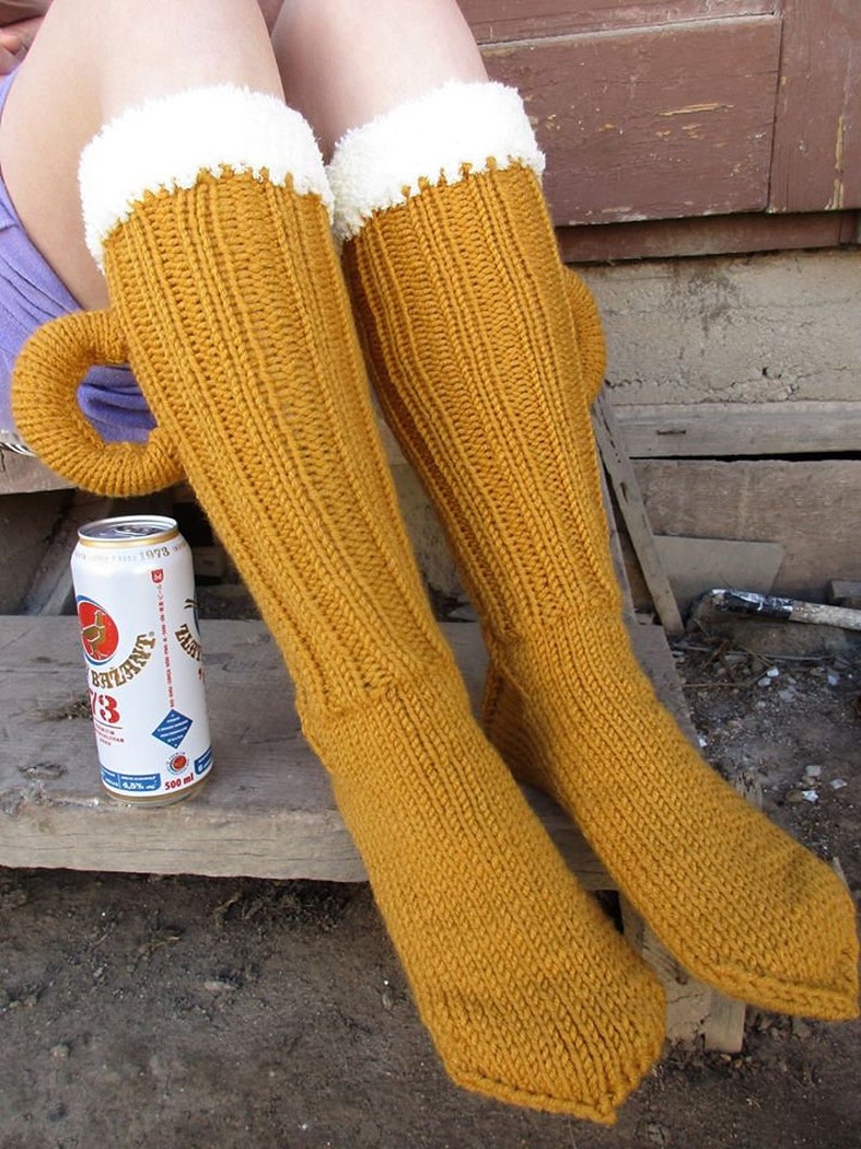 Beer Beer High Socks Etsy