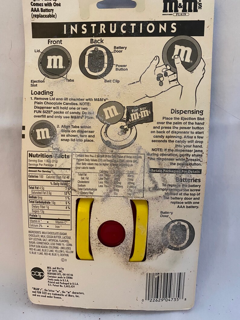 Collectible M & M Power Candy Candy From the Cap Company Etsy