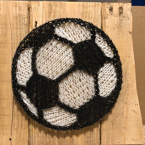 String Art Sign - Soccer Ball