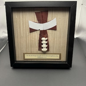 Shadow Box - Football Cross