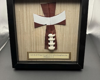 Shadow Box - Football Cross