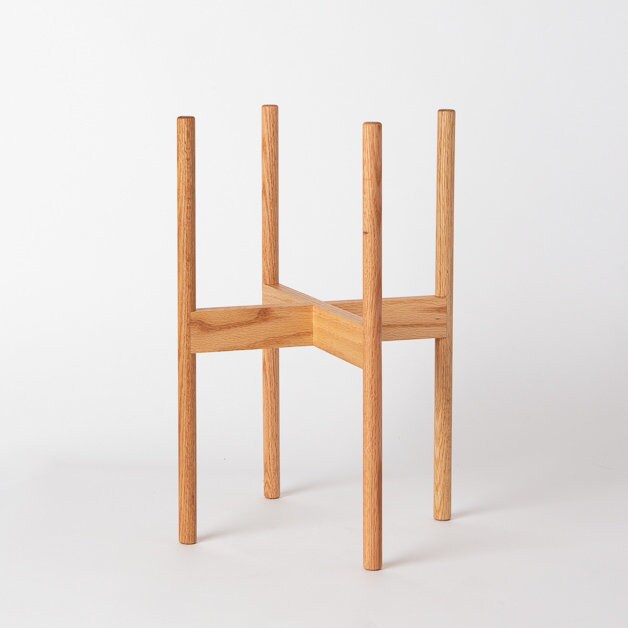 Classic Mid Century Modern Plant Stand | Wood Plant Stand