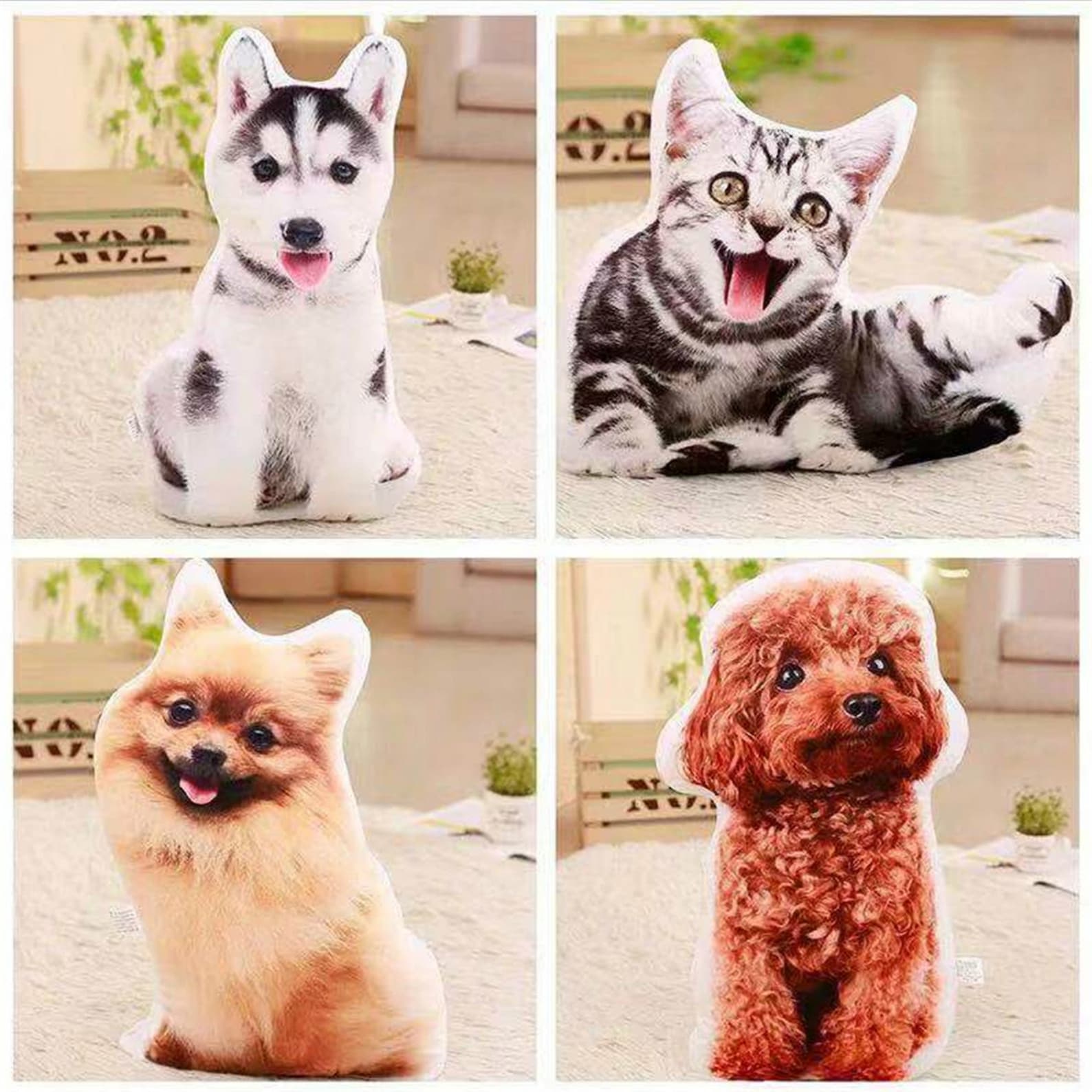 Pet Picture Pillow Custom Pet Pillow Dog Photo Pillow Dog Etsy